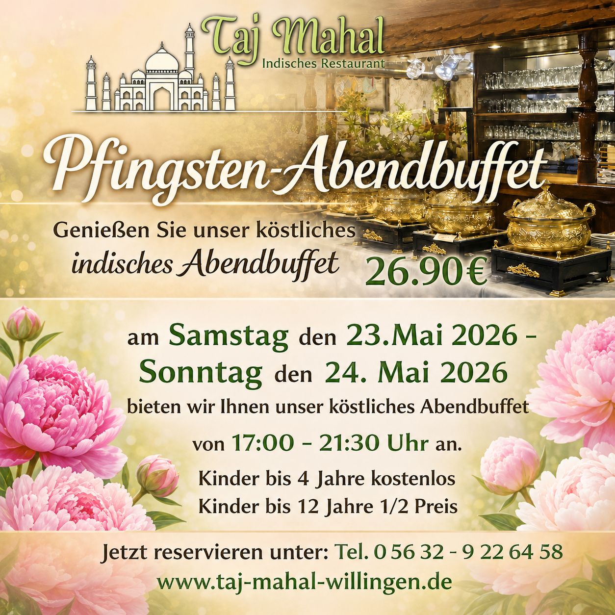 Abendbuffet 23 - 24 Mai 2026